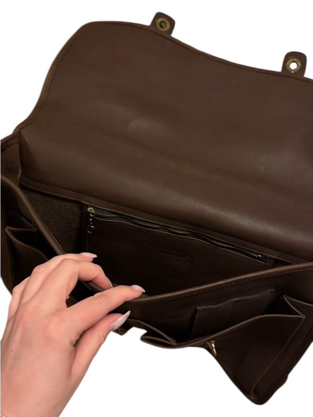 Coach vintage 90s Prescott Brief briefcase w/strap - Picture 9 of 14